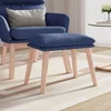Tabure plavi 45 x 29,5 x 35 cm od tkanine