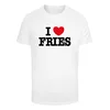 Mister Tee Majica Love Fries  rdeča / črna / bela