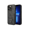GUESS Maska za iPhone 14 Pro 4G, Double Card Triangle, Crna