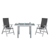 Gardenson Set Za Balkon Carrara, 3-Delno, Črna
