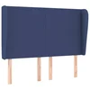 Vidaxl Vzglavje z ušesi modro 147x23x118/128 cm blago