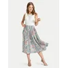 SWING Koktejl obleka  opal / pastelno modra / roza / bela