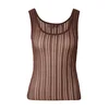 GUESS Top z naramnicami AUDREY rjava