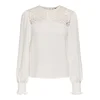 ONLY Bluza ONLMette naravno bela