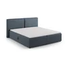 Modra boxspring postelja s prostorom za shranjevanje 160x200 cm Arendal – Cosmopolitan Design