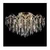 LED kristalni plafonski luster 6xE27/60W/230V + 6xLED/3W