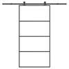 Klizna vrata s priborom 102,5x205 cm od stakla ESG i aluminija