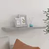 Plutajuća zidna polica siva boja betona 80 x 23,5 x 3,8 cm MDF