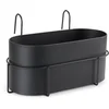Balkonska saksija UGLE Š23×D37xV22 crna