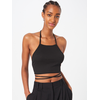 Womens trapezoidal cropped top black