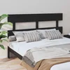 Vidaxl vidaXL Vzglavje postelje črno 164x3x81 cm masivni borov les