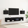 Ormar za TV montiran na zid 2 pcs Crni hrast 30,5 x 30 x 30 cm