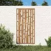 Vrtni zidni ukras 105 x 55 cm čelik COR-TEN s uzorkom bambusa