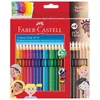 BOJE DRVENE 18BOJA GRIP 2001 PLUS 6BOJA DRVENIH GRIP SKIN TONS FABER CASTELL 112819 BLISTER