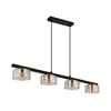 Globo 16055-4HG - LED Lestenec na vrvici HIGGINS 4xGX53/6W/230V dimna/rjava
