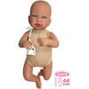 Llorens 844P NEW BORN 2 v 1 - realistična dojenčkova lutka z zvoki in mehkim tekstilnim telesom