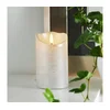 Eglo 411503 - LED sveća FLAMME RUSTIC LED/2xAA srebrna