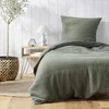 Kaki zelena enojna posteljnina iz muslina 140x200 cm Angelia – douceur dintérieur