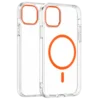 Transparent Color Ring MagSafe maska za iPhone 15 Plus – Narandžasta