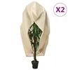 Navlake za biljke od flisa s patentom 2 kom 70 g/m2 1,55x1,55 m