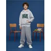 Sinsay - Baggy oversized trenerka jogger - srednjesivo