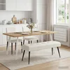 Klop s gumbnim oblazinjenjem Krem 110 x 40 x 46 cm Žamet