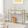 Hanah Home Komoda By-4, 90x80x30 cm, Zlatne boje