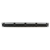 Patch panel, UTP Cat.6 24 portov, 19inch Dual, IDC