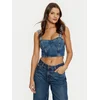 Guess Top W5RH03 D5ACC Mornarsko modra Slim Fit
