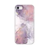 TELEMPIRE Silikonska maska za telefon iPhone 7/8/SE 2020/2022 Pink Marble ljubičasta