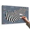 Slika na pluti moderna izvedba zemljevida Madžarske - 150x100 transparent