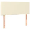 Vidaxl Posteljno vzglavje krem 80x5x78/88 cm umetno usnje