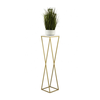 Stalak za cveće LOFT 100x24 cm zlatna/bela