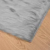 Tepih od umjetne ovčje kože TAFALLA Siva 120 x 120 cm Poliester