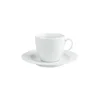 Tea cup and saucer set Gastronomi, porcelain, 190 ml, White - Porlan