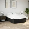 Okvir za krevet bez madraca crni 140 x 190 cm od tkanine