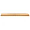 shumee vidaXL Podloge za stopnice 2 kosa rjave 100x25x2 cm trdna hrastovina