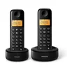 Fiksni bezicni telefon sa dve slusalice Philips D160 DUO Ekran 1.6inc, Black