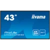 IIYAMA LFD LH4341UHS-B2 43 Professional Digital Signage display with 4K UHD resolution and 24/7 3840x2160 16:9 500cd 1200:1 8ms landscape, portrait