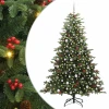 Umjetno božićno drvce Zelena 240 cm PVC i Metal i Plastika