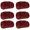 Vidaxl Obloge 6 pcs Bordeaux rdeča 130 x 150 cm Flis