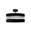 Luster na štapu HELEN 3xE27/15W/230V crna/sjajni hrom