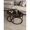 Hanah Home Milas set klub stolova, crna / dimljeno staklo
