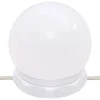 Toaletni stolić s LED svjetlima crni 96 x 40 x 142 cm
