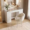 Hanah Home set toaletnog stola i stolice Eloria, 120 cm, beli