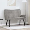 vidaXL Dvosečna zofa Svetlo siva 115 x 61 x 87 cm Žamet
