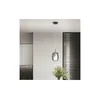 Ondaluce - Luster na sajli THELMA 1xE27/15W/230V O 19,5 cm crna/dimljeno-siva