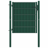 Den Vrata za ograjo PVC in jeklo 100x101 cm zelena