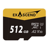 Exascend UHS-I microSD Card Series 512GB Catalyst (with Adapter)