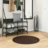 vidaXL Preproge za površine Okrogla HUARTE Rjava O 80 CM
